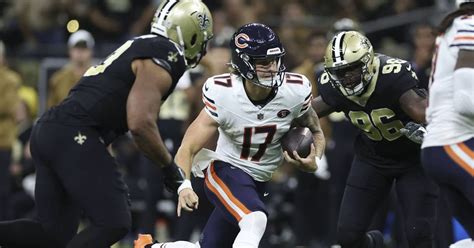 Rookie QB Tyson Bagent commits 4 of 5 turnovers in loss to the New Orleans Saints as Chicago Bears ponder when Justin Fields will return